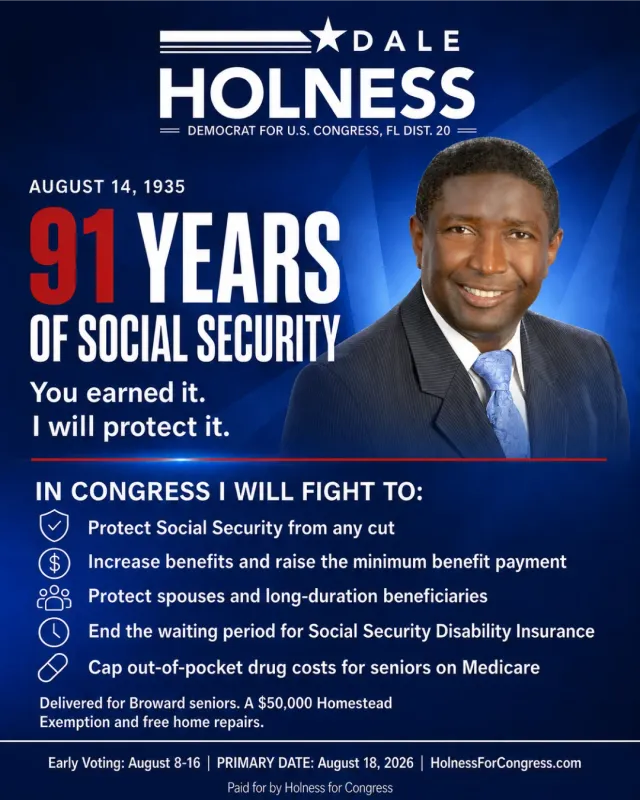 Post marking the anniversary of Social Security