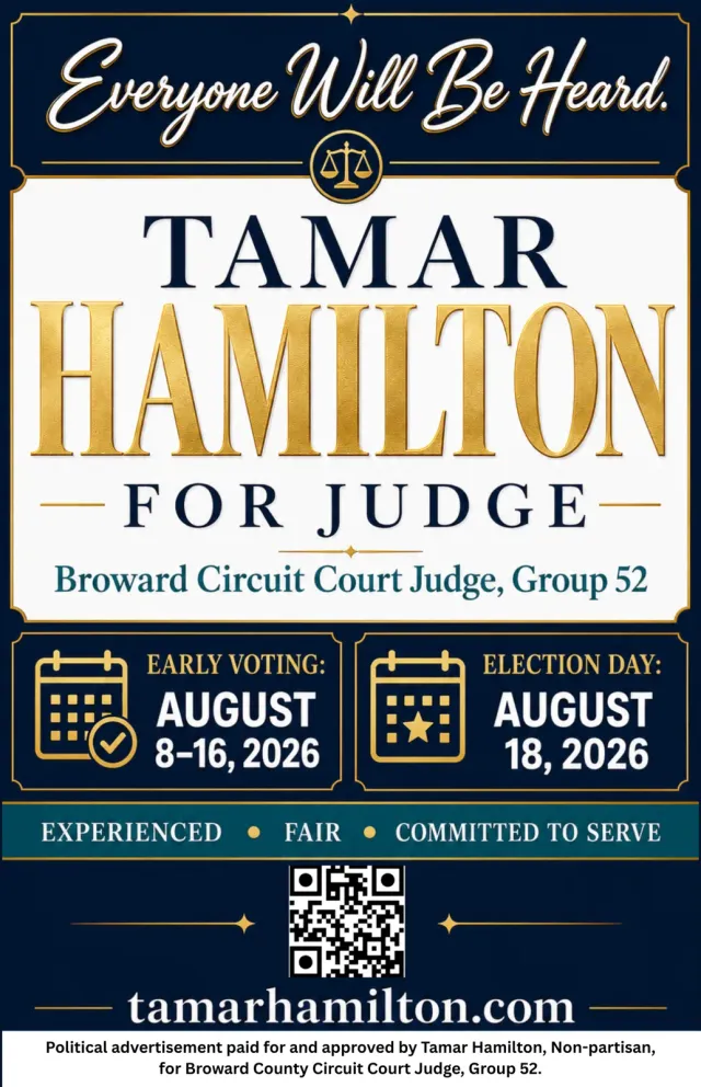 Large mailer front, typographic version, Everyone Will Be Heard