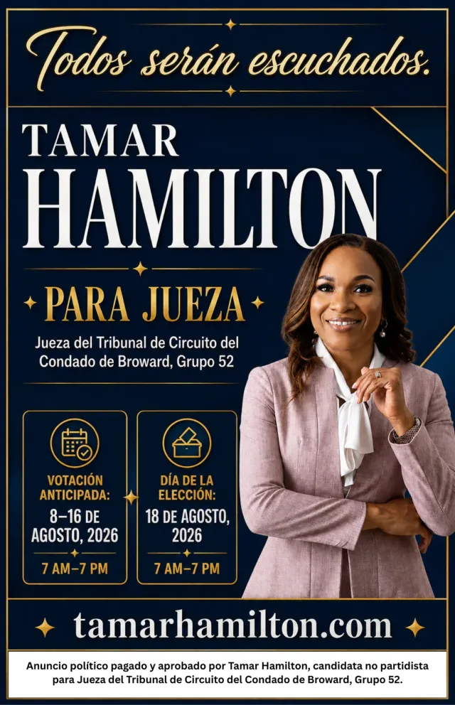 Large Spanish-language mailer front with candidate photo