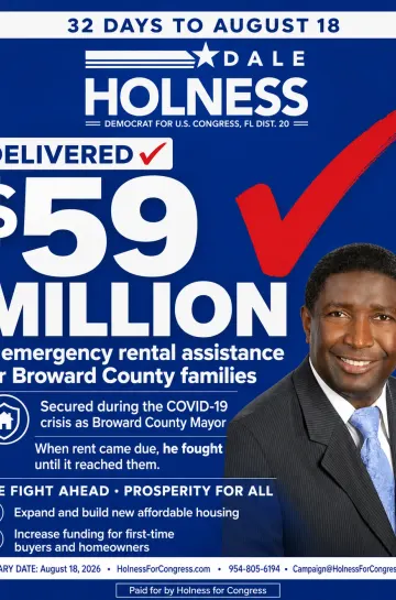 Post about rental assistance delivered during the candidate time in office