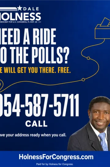 Election day post offering rides to the polls